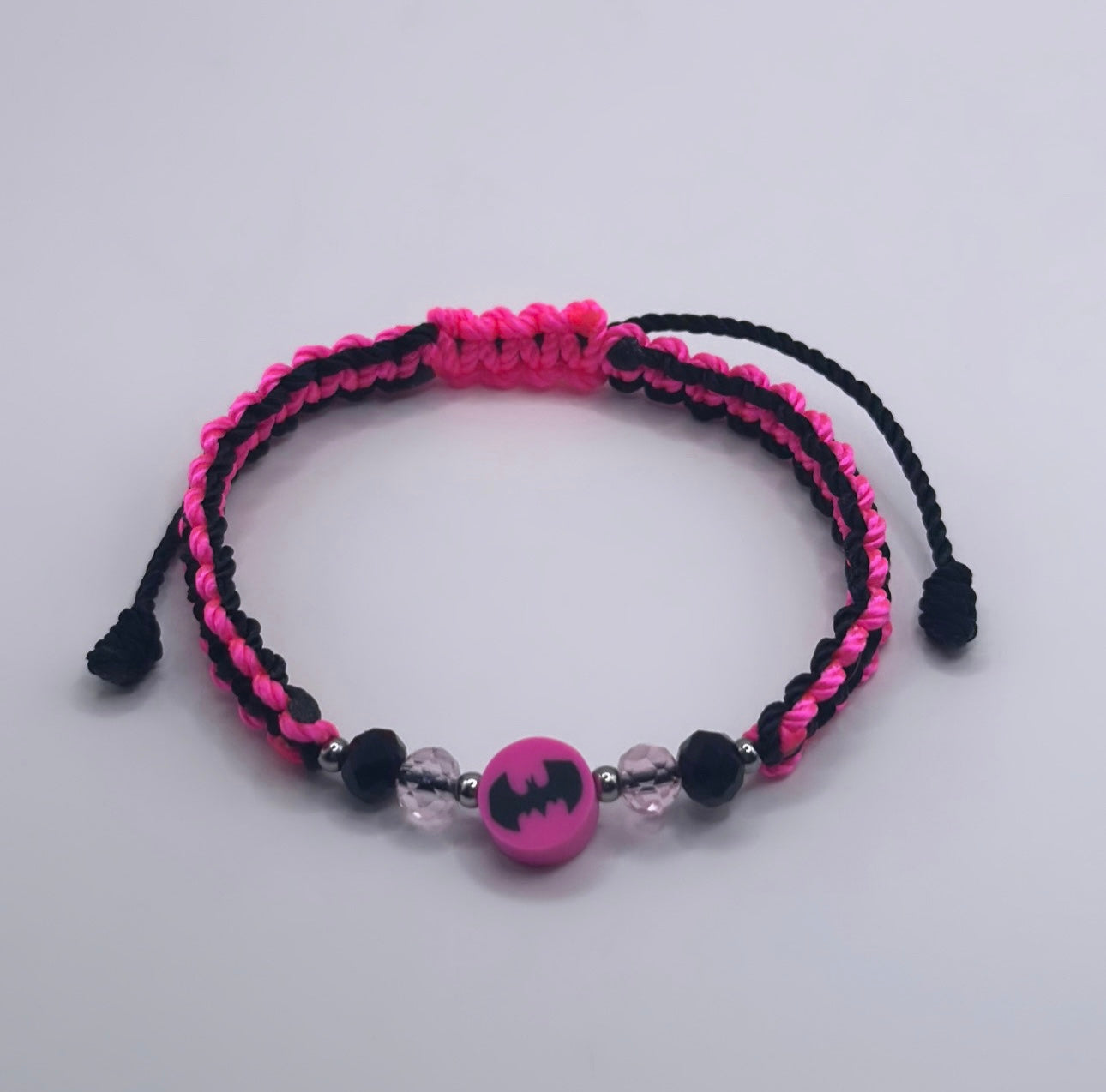 Pink Batman bracelet