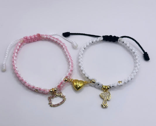 Hello kitty x Snoopy bracelet set