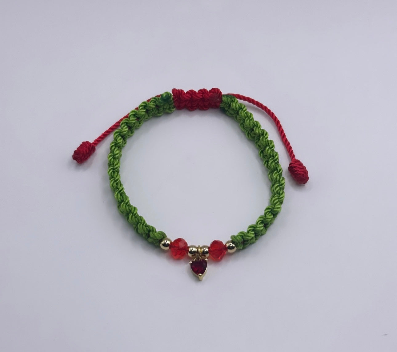 Grinch heart bracelet