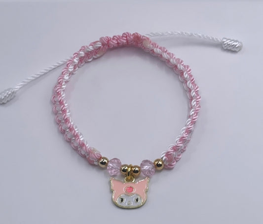 Kuromi pink bracelet