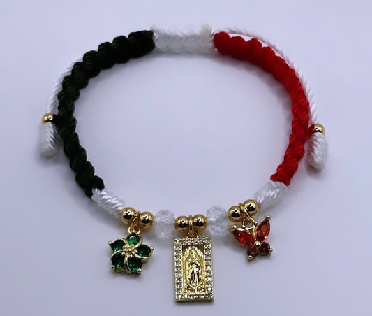 Virgencita Mexican charm bracelet