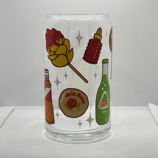 Mexican Candy glass cup