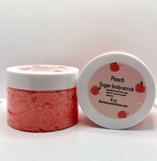 Peach body scrub